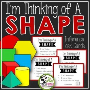 Making Inference Task Cards I'm Thinking of a Shape