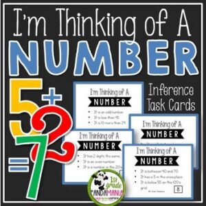 Making Inference Task Cards I'm Thinking of a Number