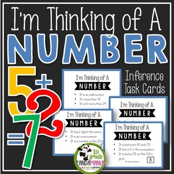 Making Inference Task Cards I'm Thinking of a Number 1 Making Inference Task Cards I'm Thinking of a Number