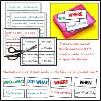 Sentence Building Pocket Chart Center Activity 3 Sentence Building Pocket Chart Center Activity 2