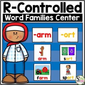 R-Controlled Word Families Pocket Chart Literacy Centers Activities