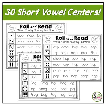 Short Vowel Word Families Roll and Read Literacy Centers 4 Short Vowel Word Families Roll and Read Literacy Centers 3