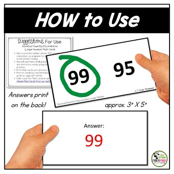 Larger Number (Advanced Quantity Discrimination) Number Sense Flash Cards 3 Larger Number (Advanced Quantity Discrimination) Number Sense Flash Cards 2