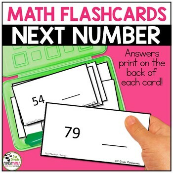 Next Number Fluency Number Sense Flash Cards 1 Next Number Fluency Number Sense Flash Cards