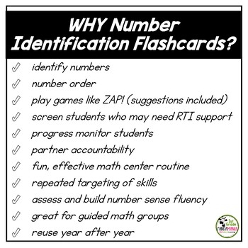 Number Identification Fluency Number Sense Games and Flash Cards FREE 2 Number Identification Fluency Number Sense Games and Flash Cards FREE 1