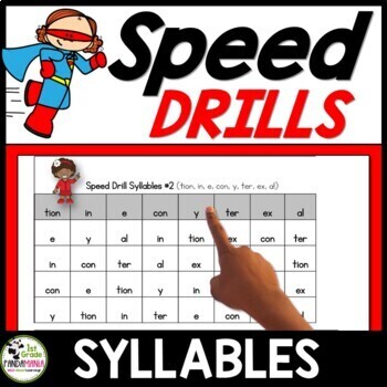 Syllables Fluency Speed Drills {320 Syllables} 1 Syllables Fluency Speed Drills {320 Syllables}