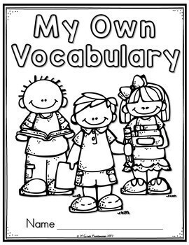 Vocabulary Notebook for Kindergarten and 1st Grade 2 Vocabulary Notebook for Kindergarten and 1st Grade 1
