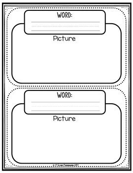 Vocabulary Notebook for Kindergarten and 1st Grade 4 Vocabulary Notebook for Kindergarten and 1st Grade 3