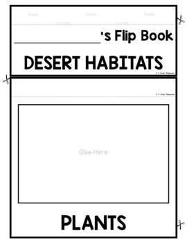 Desert Habitat Plants and Animals Science and Literacy Flip Book 3 Desert Habitat Plants and Animals Science and Literacy Flip Book 2
