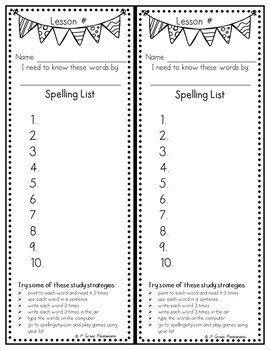 Spelling Lists Editable for Any Series Just Add Words 3 Spelling Lists Editable for Any Series Just Add Words 2