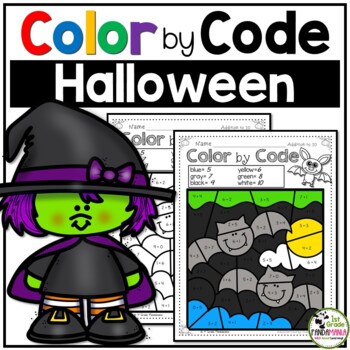 Color by Number Halloween Coloring Activities Color By Code using Basic Math 1 Color by Number Halloween Coloring Activities Color By Code using Basic Math