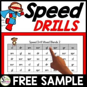 Letters Sounds Blends Vowels Sight Words Fluency Speed Drills FREE Sample