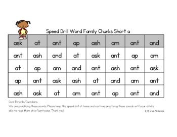 Letters Sounds Blends Vowels Sight Words Fluency Speed Drills FREE Sample 3 Letters Sounds Blends Vowels Sight Words Fluency Speed Drills FREE Sample 2