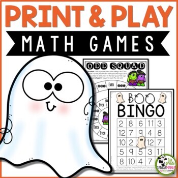 Halloween Math Games Print and Play and Math Centers 1 Halloween Math Games Print and Play and Math Centers