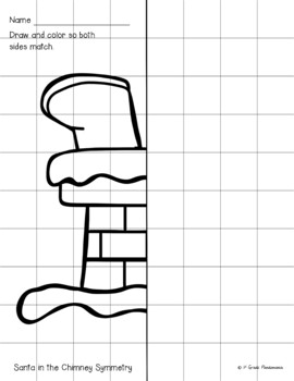 Christmas Symmetry and Lines of Symmetry Activities (1st, 2nd and 3rd Grades) 3 Christmas Symmetry and Lines of Symmetry Activities (1st