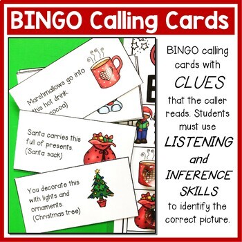Christmas BINGO Cards Inferencing Making Inferences with Holiday Pictures 3 Christmas BINGO Cards Inferencing Making Inferences with Holiday Pictures 2