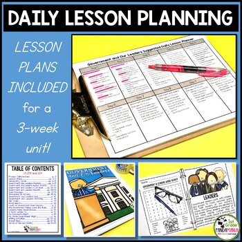 U.S. Government and Leaders Social Studies Civics Unit (FLIP Book INCLUDED) 2 U.S. Government and Leaders Social Studies Civics Unit (FLIP Book INCLUDED) 1