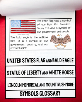 U.S. Symbols - Patriotic American Symbols a Primary Grades Civics FLIP Book 3 U.S. Symbols - Patriotic American Symbols a Primary Grades Civics FLIP Book 2