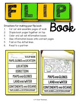 Maps, Globes, and Location: A Primary Geography FLIP Book 2 Globes