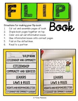 Citizenship and Community a Primary Grades Civics FLIP Book 2 Citizenship and Community a Primary Grades Civics FLIP Book 1