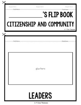 Citizenship and Community a Primary Grades Civics FLIP Book 4 Citizenship and Community a Primary Grades Civics FLIP Book 3