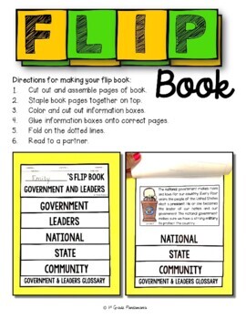 Government and Leaders a Primary Grades Civics FLIP Book 2 Government and Leaders a Primary Grades Civics FLIP Book 1