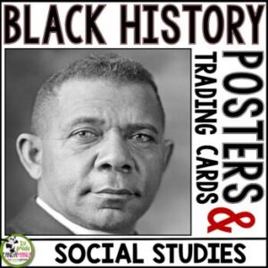 Black History Month Bulletin Board Posters Biographies Trading Card