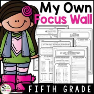 Journeys 5th Grade Focus Wall Refrigerator Copies aligned with HMH Journeys