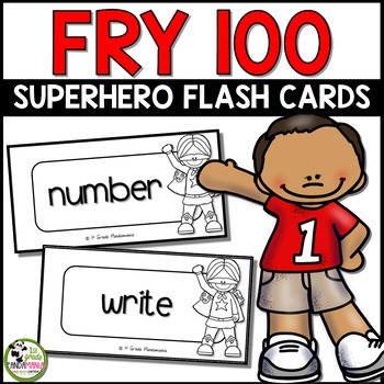 Fry Sight Words Flash Cards (Superhero) for First 100 Fry Words 1 Fry Sight Words Flash Cards (Superhero) for First 100 Fry Words