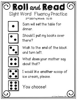 Fry Word Roll and Read Literacy Centers for First 300 Fry Sight Words 3 Fry Word Roll and Read Literacy Centers for First 300 Fry Sight Words 2