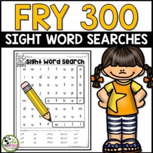 Fry Sight Words Word Searches for First 300 Sight Words
