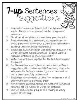Fry Words 7-up Sentence Writing for First 300 Fry Sight Words 2 Fry Words 7-up Sentence Writing for First 300 Fry Sight Words 1