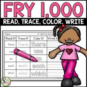 Fry Sight Words Literacy Center Read