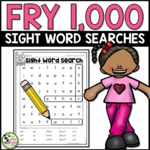 Fry Sight Words Word Searches for ALL 1
