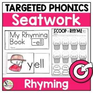 Rhyming Worksheets Phonics Science of Reading Aligned Activities