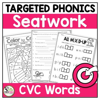 CVC Words Worksheets Phonics Science of Reading Aligned Activities 1 CVC Words Worksheets Phonics Science of Reading Aligned Activities