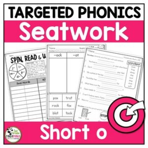 Short Vowel Worksheets Short o Phonics Activities Science of Reading Aligned