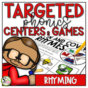 Rhyming Centers and Games Phonics Science of Reading Aligned Activities