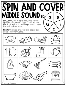 Middle Sounds Centers and Games Phonics Science of Reading Aligned Activities 4 Middle Sounds Centers and Games Phonics Science of Reading Aligned Activities 3