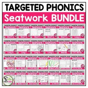 Phonics Worksheets Activities All Year Science of Reading Aligned BUNDLE