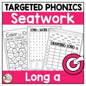 Long Vowel Worksheets Long a Phonics Activities Science of Reading Aligned