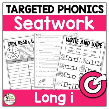 Long Vowel Worksheets Long i Phonics Activities Science of Reading Aligned 1 Long Vowel Worksheets Long i Phonics Activities Science of Reading Aligned