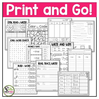 Long Vowel Worksheets Long i Phonics Activities Science of Reading Aligned 2 Long Vowel Worksheets Long i Phonics Activities Science of Reading Aligned 1