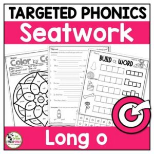 Long Vowel Worksheets Long o Phonics Activities Science of Reading Aligned