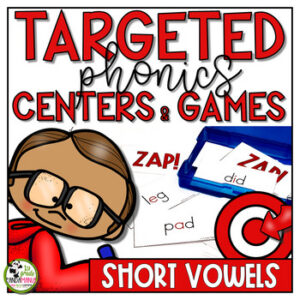 Short Vowels Centers and Games Phonics Science of Reading Aligned Activities
