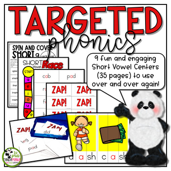 Short Vowels Centers and Games Phonics Science of Reading Aligned Activities 2 Short Vowels Centers and Games Phonics Science of Reading Aligned Activities 1