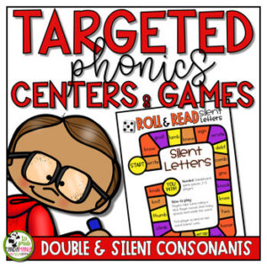 Double Consonants and Silent Letters Centers Phonics SOR-Aligned Activities