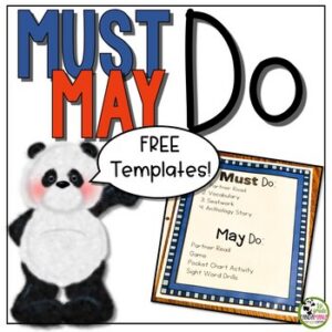 Must Do May Do Signs Template FREE Editable pdf Download