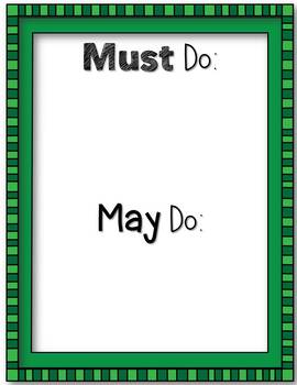 Must Do May Do Signs Template FREE Editable pdf Download 4 Must Do May Do Signs Template FREE Editable pdf Download 3