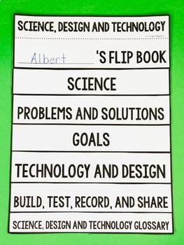 Science, Engineering Design Process, Technology, Problem and Solution FLIP Book 2 Engineering Design Process